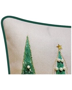 Modern Christmas Trees With Pearls & Embroidery Decorative Pillow -Throw Pillows Discount 3050098922 RLLD 5