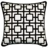 Modern Links Applique Indoor & Outdoor Decorative Pillow -Throw Pillows Discount 3050098924 RLLD 1