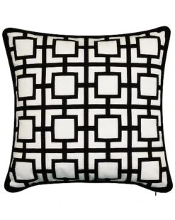 Modern Links Applique Indoor & Outdoor Decorative Pillow