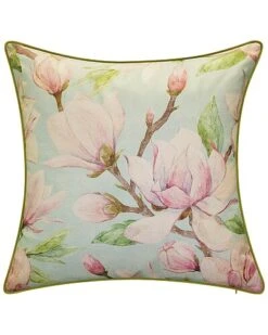 New York Botanical Garden Watercolor Magnolia Pillow