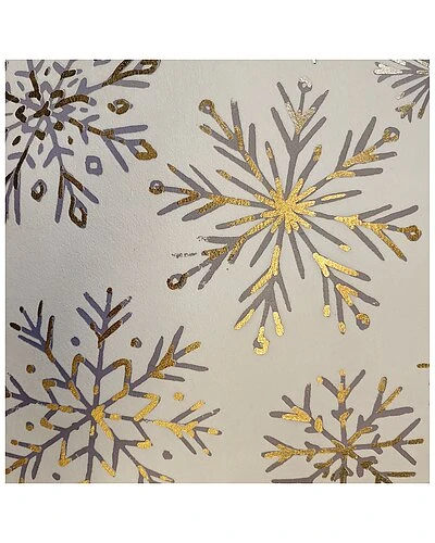 Snowflakes Velvet Foil Print Holiday Decorative Pillow 5 Snowflakes Velvet Foil Print Holiday Decorative Pillow - Image 3