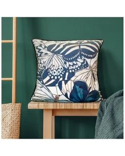 @Home Velvet Bold Butterfly Decorative Pillow -Throw Pillows Discount 3050098958 RLLD 7