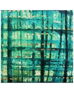 @Home Velvet Rainforest Metallic Decorative Pillow -Throw Pillows Discount 3050098966 RLLD 3