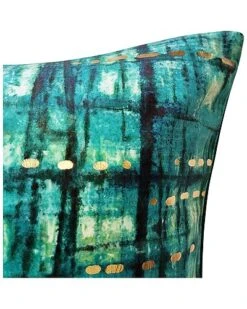 @Home Velvet Rainforest Metallic Decorative Pillow -Throw Pillows Discount 3050098966 RLLD 4