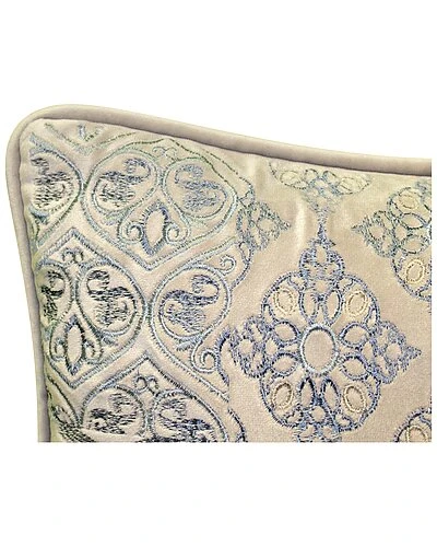 Velvet Patchwork Embroidered Lumbar Decorative Pillow 7 Velvet Patchwork Embroidered Lumbar Decorative Pillow - Image 5