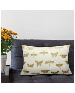 Broidered Butterflies And Moths / Zippered Shell Pillow -Throw Pillows Discount 3050509682 RLLD 6