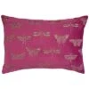 @Home Edie@Home Embroidered Butterfly Moth Decorative Throw Pillow -Throw Pillows Discount 3050527650 RLLD 1