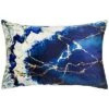 Velvet Geode Metallic Lumbar Decorative Pillow