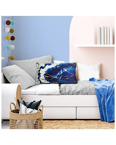 Velvet Geode Metallic Lumbar Decorative Pillow 8 Velvet Geode Metallic Lumbar Decorative Pillow - Image 6