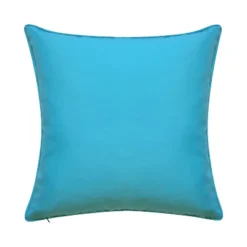 18"18" Edie@Home Embroidered Starfish With Metallic Detail Square Indoor Outdoor Throw Pillow Blue: Zipper Closure, Woven Polyester