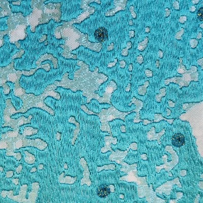 18"18" Edie@Home Embroidered Starfish With Metallic Detail Square Indoor Outdoor Throw Pillow Blue: Zipper Closure, Woven Polyester 6 18"18" Edie@Home Embroidered Starfish With Metallic Detail Square Indoor Outdoor Throw Pillow Blue: Zipper Closure, Woven Polyester - Image 4