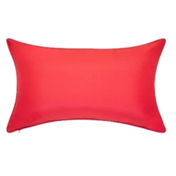 Embroidered Nautical Flags Rectangular Indoor/Outdoor Throw Pillow - Edie@Home: Weather-Resistant, Oxford Fabric, Zippered