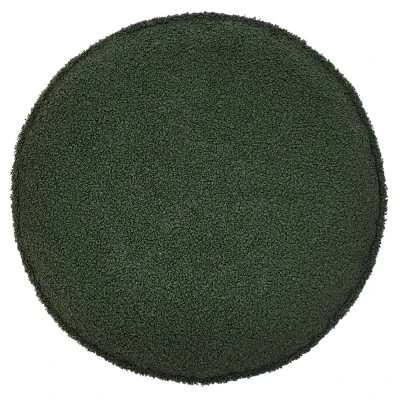 17" Sherpa Gusset Round Throw Pillow - Edie@Home 7 17" Sherpa Gusset Round Throw Pillow - Edie@Home - Image 5