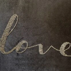 12"x18" Poly-Filled Beaded 'Love' Luxe Velvet Lumbar Throw Pillow - Edie@Home -Throw Pillows Discount GUEST 0bbf456e 2616 4479 b2fd 35a404fae7e6