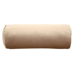 7"x18" Luxe Velvet Neckroll Pillow With Piping And Button - Edie@Home -Throw Pillows Discount GUEST 10d66359 266c 4e67 8fe3 6d4c14cc391c