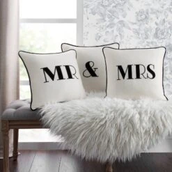 Embroidered "&" Square Throw Pillow Cream - Edie@Home -Throw Pillows Discount GUEST 11bd4930 3edd 4bd7 8800 1a80a5bcb8b8 1