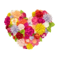 Embroidered Heart Indoor/Outdoor Throw Pillow - Edie@Home -Throw Pillows Discount GUEST 12df6176 11e6 45db b798 8286028c7ba5