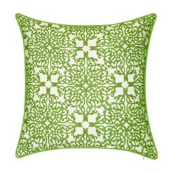 Embroidered Lacework With Piping Indoor/Outdoor Throw Pillow - Edie@Home 16 Embroidered Lacework With Piping Indoor/Outdoor Throw Pillow - Edie@Home -Throw Pillows Discount GUEST 1c37fdeb 0fcf 4aa5 a263 21e117ac279f