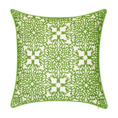 Embroidered Lacework With Piping Indoor/Outdoor Throw Pillow - Edie@Home 9 Embroidered Lacework With Piping Indoor/Outdoor Throw Pillow - Edie@Home - Image 7