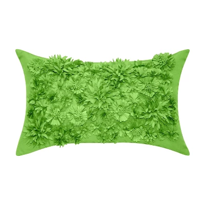 Embroidered Floral Bouquet Rectangular Indoor/Outdoor Throw Pillow - Edie@Home 9 Embroidered Floral Bouquet Rectangular Indoor/Outdoor Throw Pillow - Edie@Home - Image 7