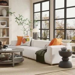 18"x18" Mod Pumpkin Square Throw Pillow Cover Woodstock - Edie@Home -Throw Pillows Discount GUEST 2929393d 3a8e 4c56 aef8 99b56fd4549d