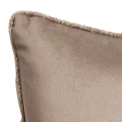 Edie@Home 14"x22" Oversize Delmonico Chenille Lumbar Throw Pillow Sand: Textured, Velvet Back, Indoor Decor -Throw Pillows Discount GUEST 2a05b1c4 3481 4640 b401 e65f9e48daad