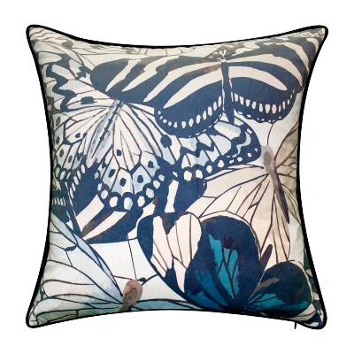 20"x20" Oversize Velvet Bold Butterfly Print Square Throw Pillow - Edie@Home 10 20"x20" Oversize Velvet Bold Butterfly Print Square Throw Pillow - Edie@Home - Image 8