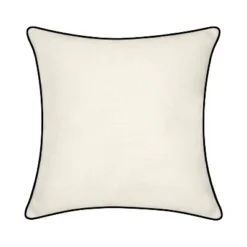 17"x17" Celebrations Mr. & Mrs. Cursive Embroidered Applique Square Throw Pillow Oyster - Edie@Home