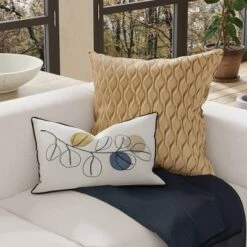 12"x18" Mod Eucalyptus Lumbar Throw Pillow Cover Natural - Edie@Home -Throw Pillows Discount GUEST 344be43b 3132 4925 8a35 7d843ff2317f