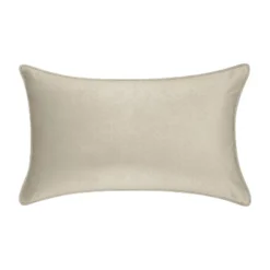 12"x20" Oversize Celebrations 'Breathe' Velvet Embroidered Lumbar Throw Pillow Mist/Gray - Edie@Home