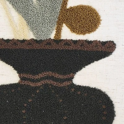 18"x18" Potted Ferns Square Throw Pillow Cover - Edie@Home 6 18"x18" Potted Ferns Square Throw Pillow Cover - Edie@Home - Image 4