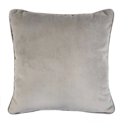 12"x12" 'Relax' Velvet Square Throw Pillow Blue/Gray - Edie@Home 6 12"x12" 'Relax' Velvet Square Throw Pillow Blue/Gray - Edie@Home - Image 4