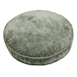 Edie@Home 16" Delmonico Chenille Round Throw Pillow Sage: Woven Polyester, Indoor Decorative Cushion