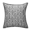 18"x18" Antique Tile Print Reversible Square Throw Pillow - Edie@Home