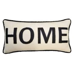 14"x28" Oversized 'Home' Plush Laser Cut With Buffalo Check Reverse Lumbar Throw Pillow - Edie@Home 16 14"x28" Oversized 'Home' Plush Laser Cut With Buffalo Check Reverse Lumbar Throw Pillow - Edie@Home -Throw Pillows Discount GUEST 4b62dca1 d626 4067 a072 ce7df3d22702