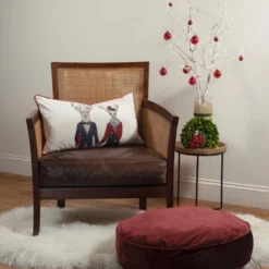 14"x26" Oversized 'Mr & Mrs. Reindeer' Christmas Lumbar Throw Pillow - Edie@Home -Throw Pillows Discount GUEST 4bff9012 afde 406d 901b f4cb98be9272