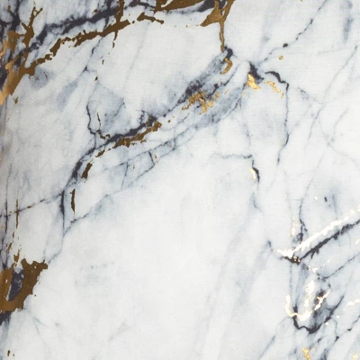 20"x20" Precious Metals Collection Printed Marble Square Pillow White - Edie@Home 6 20"x20" Precious Metals Collection Printed Marble Square Pillow White - Edie@Home - Image 4