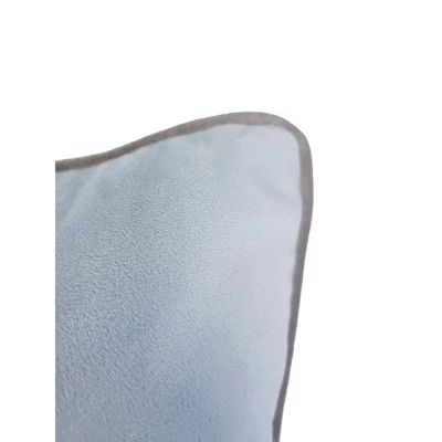 12"x12" 'Relax' Velvet Square Throw Pillow Blue/Gray - Edie@Home 4 12"x12" 'Relax' Velvet Square Throw Pillow Blue/Gray - Edie@Home - Image 2