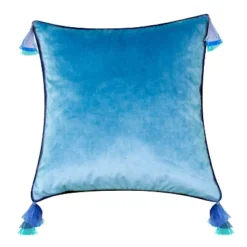 18"x18" Velvet Reversible Tassel Square Throw Pillow - Edie@Home -Throw Pillows Discount GUEST 51732543 76c3 4298 bca2 aa78e9b83b7b