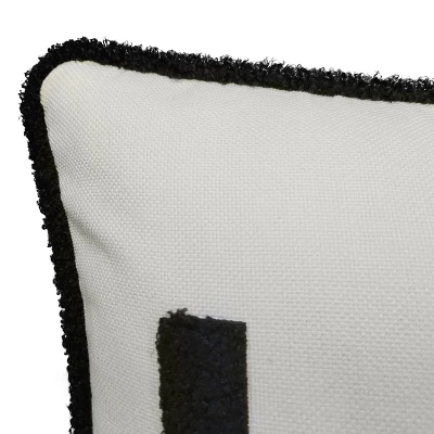 14"x28" Oversized 'Home' Plush Laser Cut With Buffalo Check Reverse Lumbar Throw Pillow - Edie@Home 4 14"x28" Oversized 'Home' Plush Laser Cut With Buffalo Check Reverse Lumbar Throw Pillow - Edie@Home - Image 2