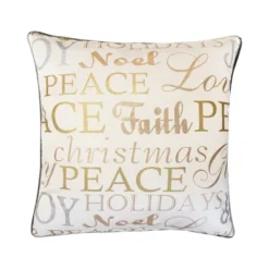 20"x20" Oversize Holiday Typog Square Throw Pillow Cover - Edie@Home -Throw Pillows Discount GUEST 53701878 a16b 4d76 a605 ec2a9d68023d