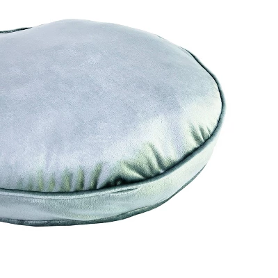 17" Panne Velvet Round Throw Pillow - Edie@Home 6 17" Panne Velvet Round Throw Pillow - Edie@Home - Image 4