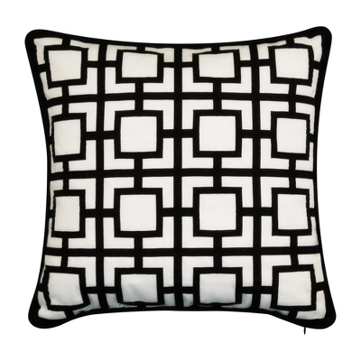 20" X 20" Modern Links Applique Decorative Patio Throw Pillow - Edie@Home 7 20" X 20" Modern Links Applique Decorative Patio Throw Pillow - Edie@Home - Image 5
