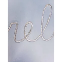 12"x12" 'Relax' Velvet Square Throw Pillow Blue/Gray - Edie@Home