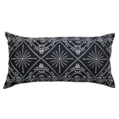 30"x15" Edie@Home Embroidered Tile Oblong Indoor Outdoor Throw Pillow -Throw Pillows Discount GUEST 5dfd74c9 2059 4a47 b42f c81116e21403