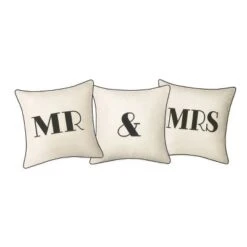 Embroidered "&" Square Throw Pillow Cream - Edie@Home -Throw Pillows Discount GUEST 6082b562 ad48 465d 8669 bcb21439fc93 1