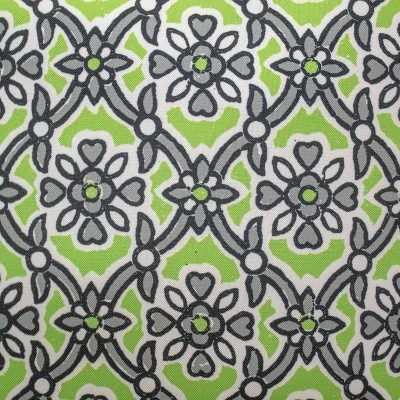 18"x18" Antique Tile Print Reversible Square Throw Pillow - Edie@Home 4 18"x18" Antique Tile Print Reversible Square Throw Pillow - Edie@Home - Image 2