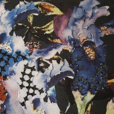 Iris Throw Pillow Charcoal - Edie@Home 4 Iris Throw Pillow Charcoal - Edie@Home - Image 2