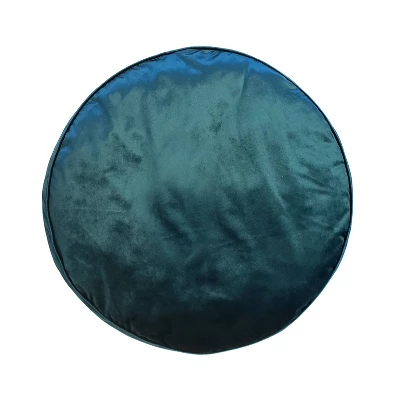 17" Panne Velvet Round Throw Pillow - Edie@Home 7 17" Panne Velvet Round Throw Pillow - Edie@Home - Image 5