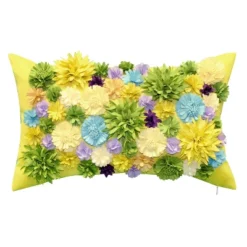 20" X 12" Floral Bouquet Dimensional Decorative Lumbar Patio Throw Pillow - Edie@Home -Throw Pillows Discount GUEST 70c1595f 2c1e 4259 8ca7 3e7206deeb92